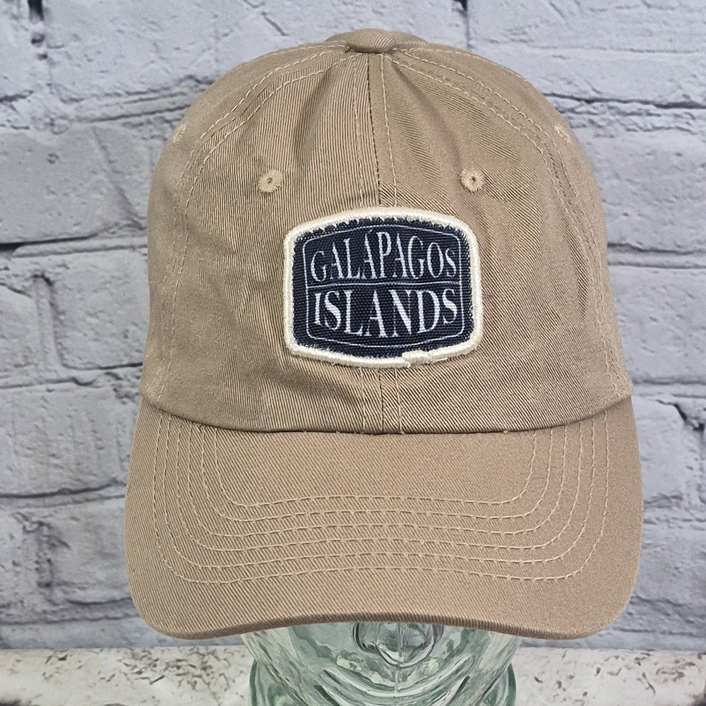 Galapagos Island Dad Hat Unisex Tan Strapback Travel Souvenir Ball Cap